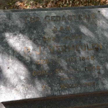 VERMEULEN P.J. 1846-1938