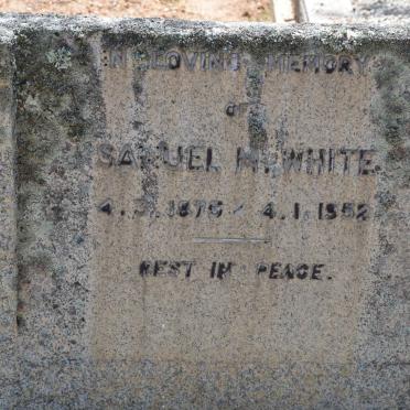 WHITE Samuel M. 1875-1952