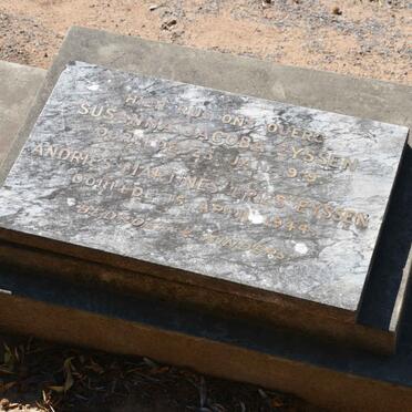 EYSSEN Andries Martines -1944 &amp; Susanna Jacoba -1919