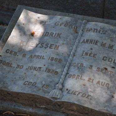 EYSSEN Hendrik K. 1868-1928 &amp; Annie M.M. COLYN 186?-1956