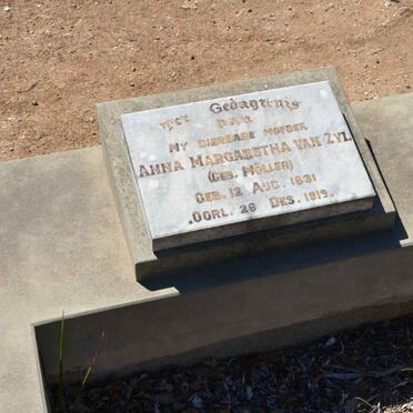 ZYL Anna Margaretha, van nee MOLLER 1831-1919