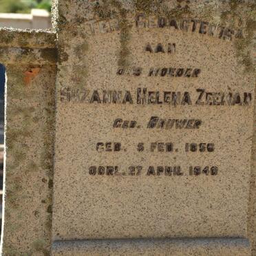 ZEEMAN Suzanna Helena nee BRUWER 1856-1940