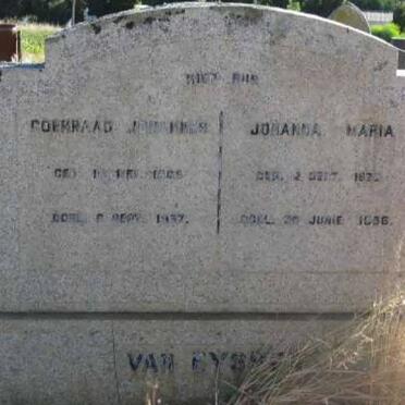 EYSSEN Coenraad Johannes, van 1865 -1937 &amp; Johanna Maria 1870-1956