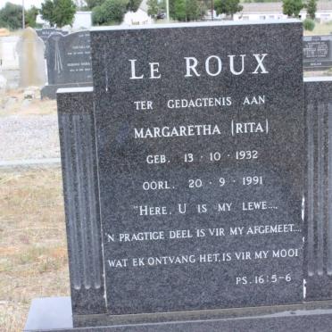 ROUX Margaretha, le 1932-1991
