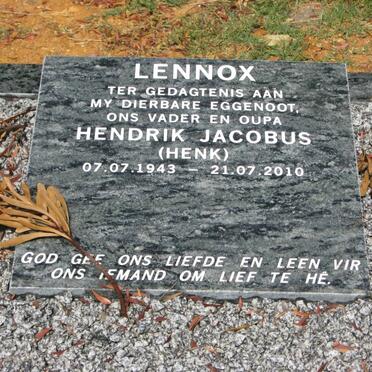 LENNOX Hendrik Jacobus 1943-2010