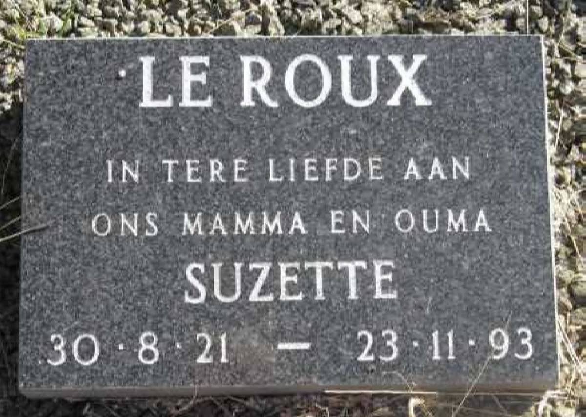 ROUX Suzette, le 1921-1993