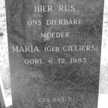SNYMAN Maria nee CILLIERS -1983
