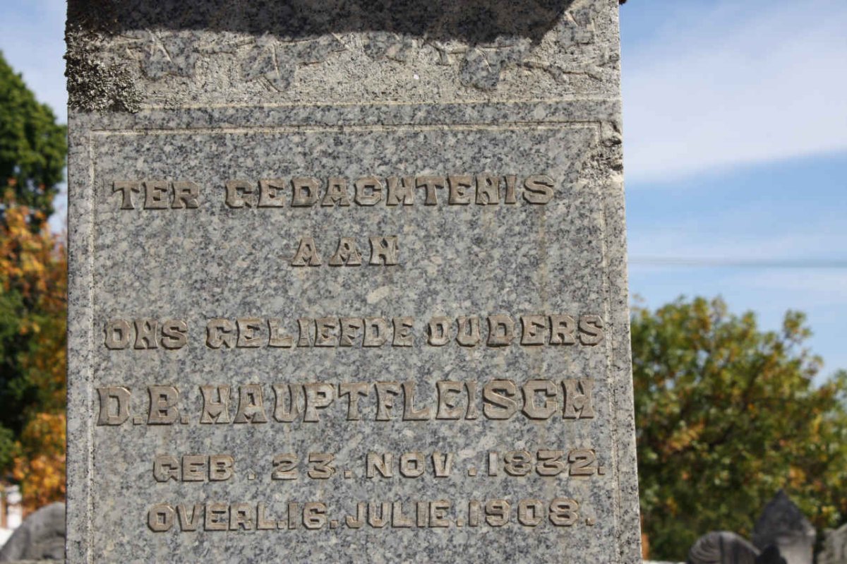 HAUPTFLEISCH D.B. 1832-1908