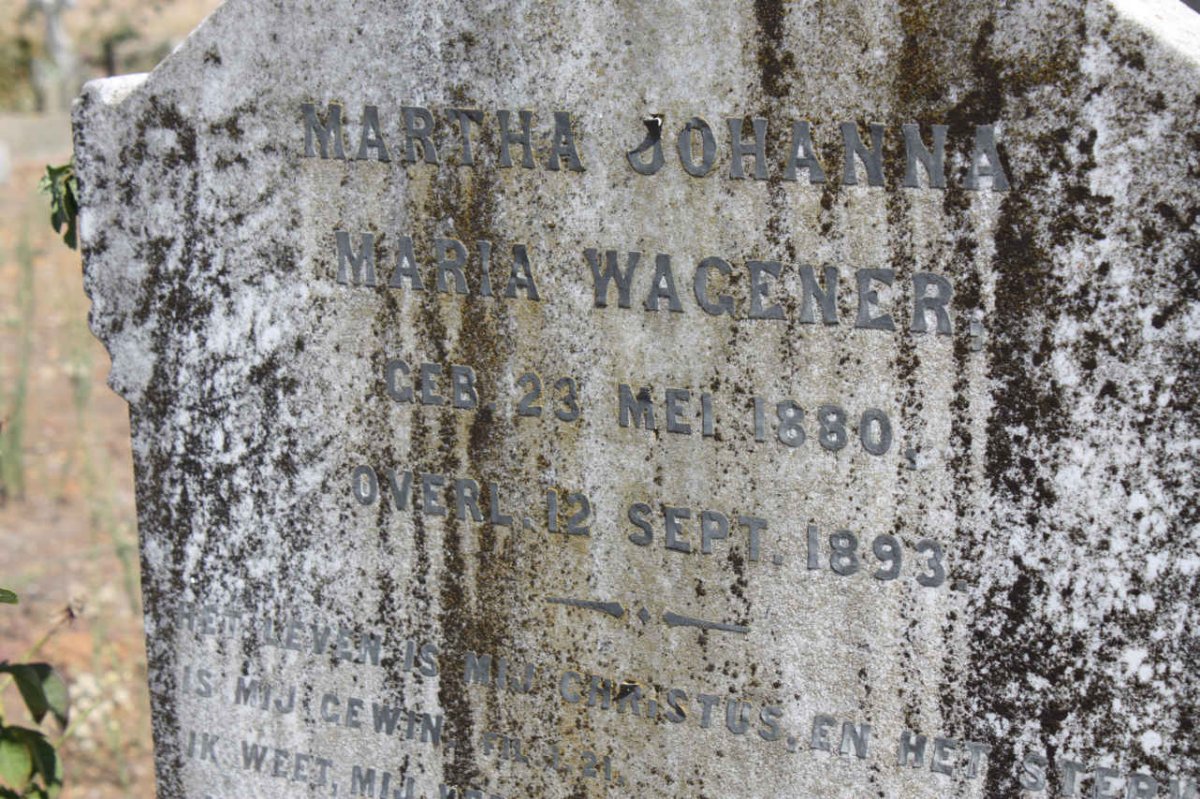 WAGENER Martha Johanna Maria 1880-1893