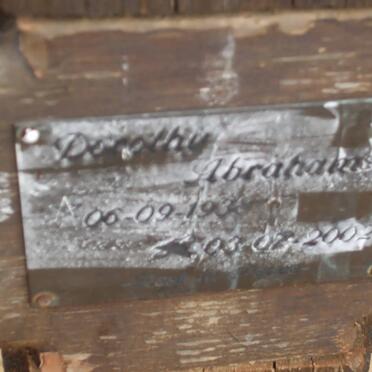 ABRAHAMS Dorothy 1938-2002