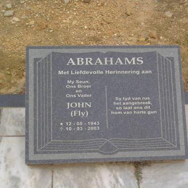 ABRAHAMS John 1943-2003