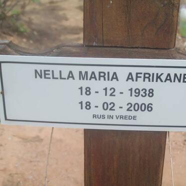 AFRIKANER Nella Maria 1938-2006