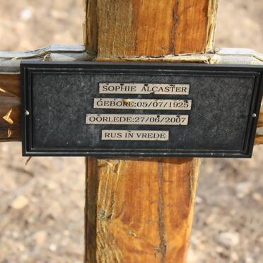 ALCASTER Sophie 1925-2007