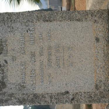 ARCHER Borgny Aslouc nee NUPENI -1942