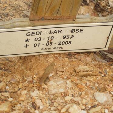 ARENDSE Gedion 1957-2008