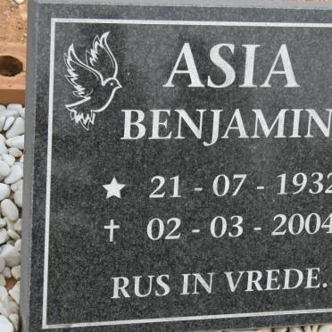 ASIA Benjamin 1932-2004