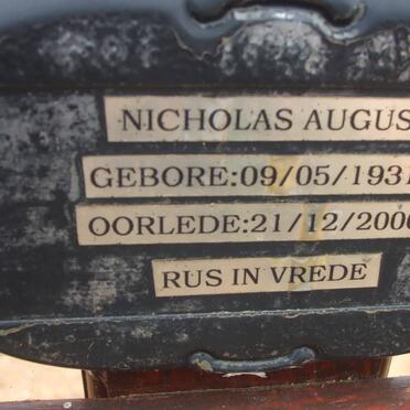 AUGUST Nicholas 1931-2006 &amp; Angeline Frances 1934-2003