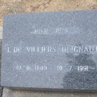 BLIGNAUT I. de Villiers 1899-1991