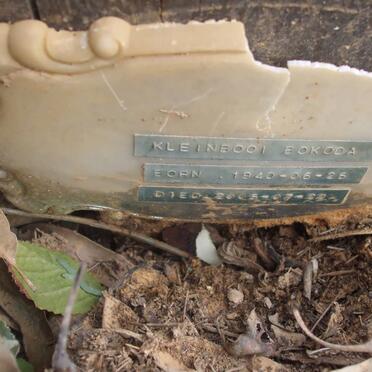 BOKODA Kleinbooi 1940-2005