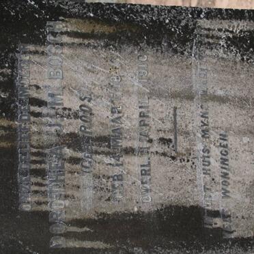 BOSCH Dorothea J.M. nee ROOS 184?-1910