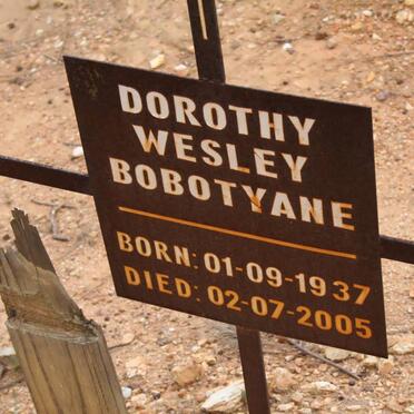 BOBOTYANE Dorothy Wesley 1937-2005