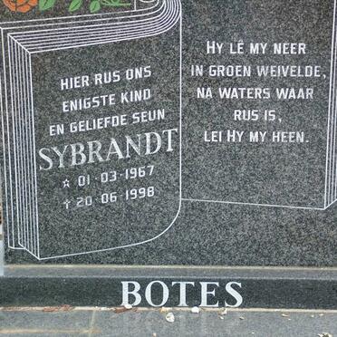 BOTES Sybrandt 1967-1998
