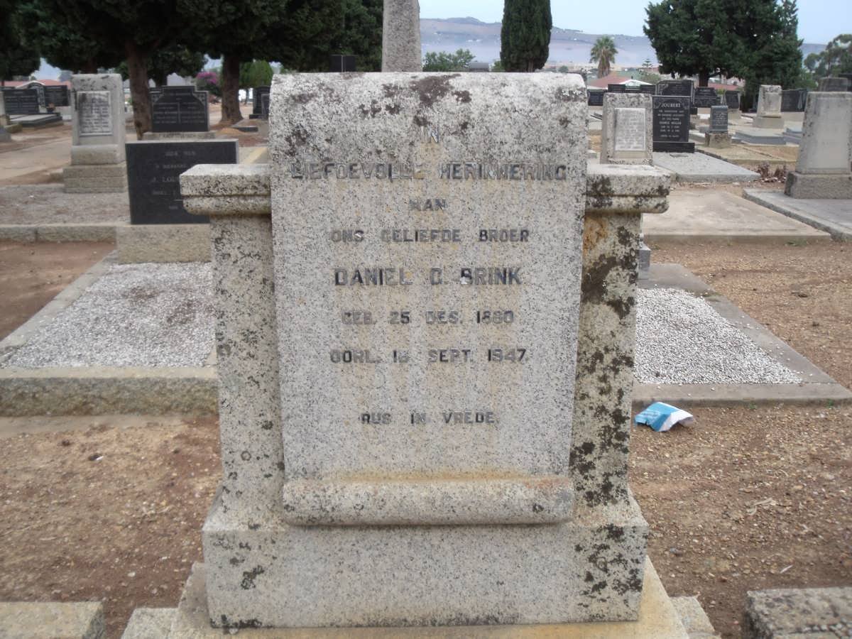 BRINK Daniel D. 1880-1947