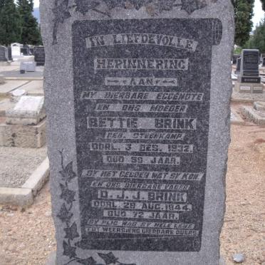 BRINK D.J.J. -1944 &amp; B. STEENKAMP -1932