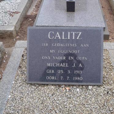 CALITZ Michael J.A. 1913-1980