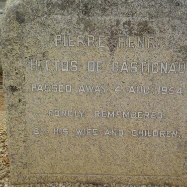 CASTIGNAU Pierre Henri, Hittos de -1954