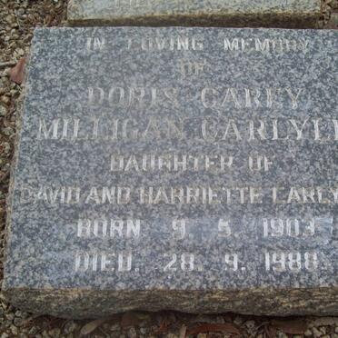 CARLYLE Doris Carey Milligan 1903-1988