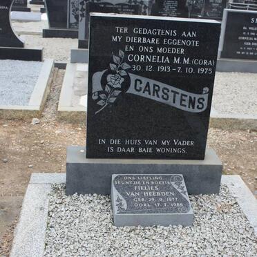 CARSTENS Cornelia M.M. 1913-1975 :: VAN HEERDEN Fielies 1977-1986