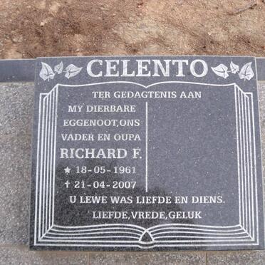 CELENTO Richard F. 1961-2007