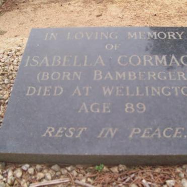 CORMACK Isabella nee BAMBERGER