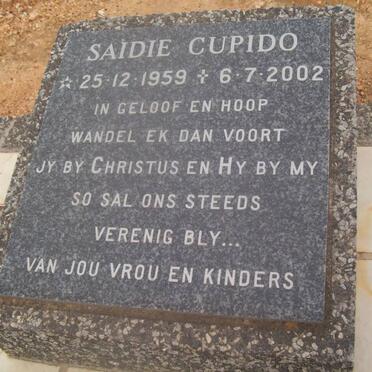 CUPIDO Saidie 1959-2002