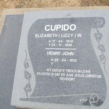 CUPIDO Henry John 1932- &amp; Elizabeth W. 1928-1998