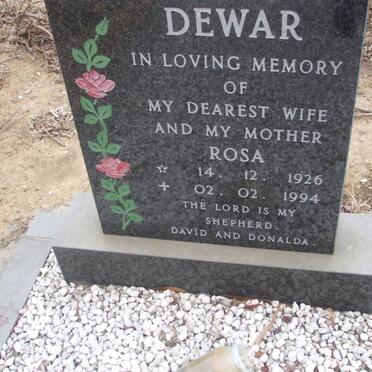DEWAR Rosa 1926-1994
