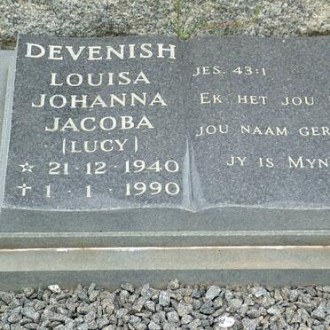 DEVENISH George Christofel 1928-1985 :: DEVENISH Louisa Johanna Jacoba 1940-1990