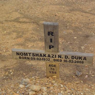 DUKA Nomtshakazi N.D. 1932-2008