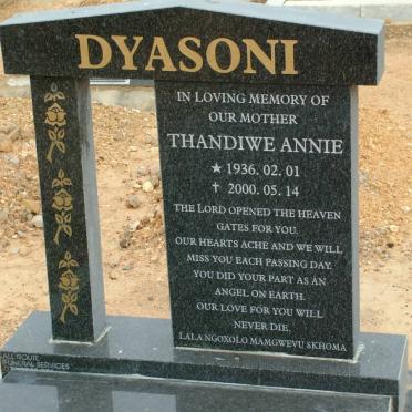 DYASONI Thandiwe Annie 1936-2000
