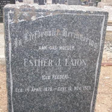 EATON Esther J. nee REEDER 1875-1929
