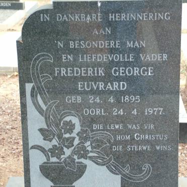EUVRARD Frederik George 1895-1977