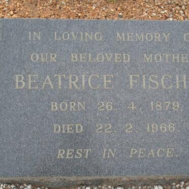 FISCHER Beatrice 1879-1966