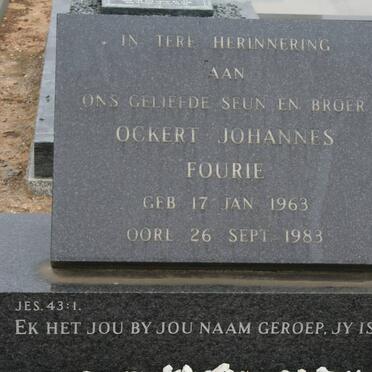 FOURIE Ockert Johannes 1963-1983