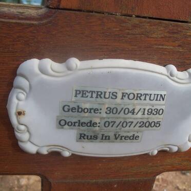 FORTUIN Petrus 1930-2005