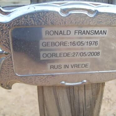 FRANSMAN Ronald 1976-2008