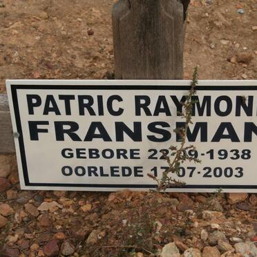 FRANSMAN Patric Raymond 1938-2003