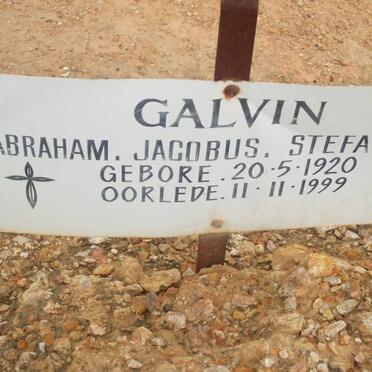 GALVIN Abraham Jacobus Stefanus 1920-1999