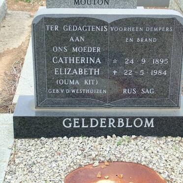 GELDERBLOM Catherina Elizabeth 1895-1984