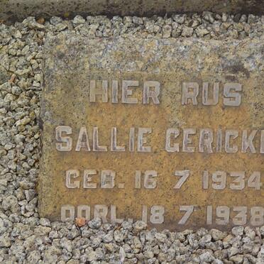 GERICKE Sallie 1934-1938